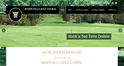 Desktop Screenshot of minerhillsgolf.com