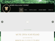 Tablet Screenshot of minerhillsgolf.com